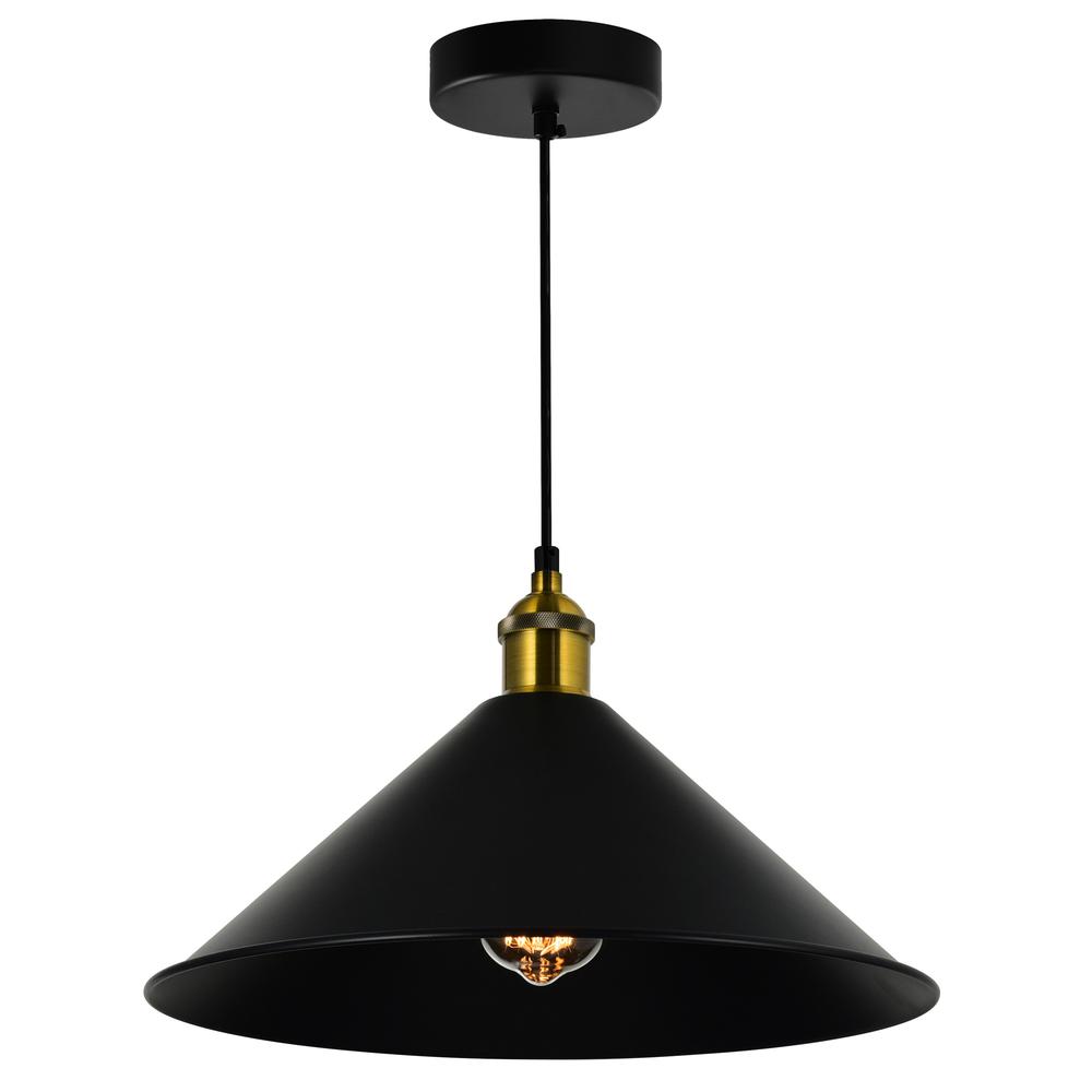 Brave 1 Light Black Mini Pendant. Picture 3