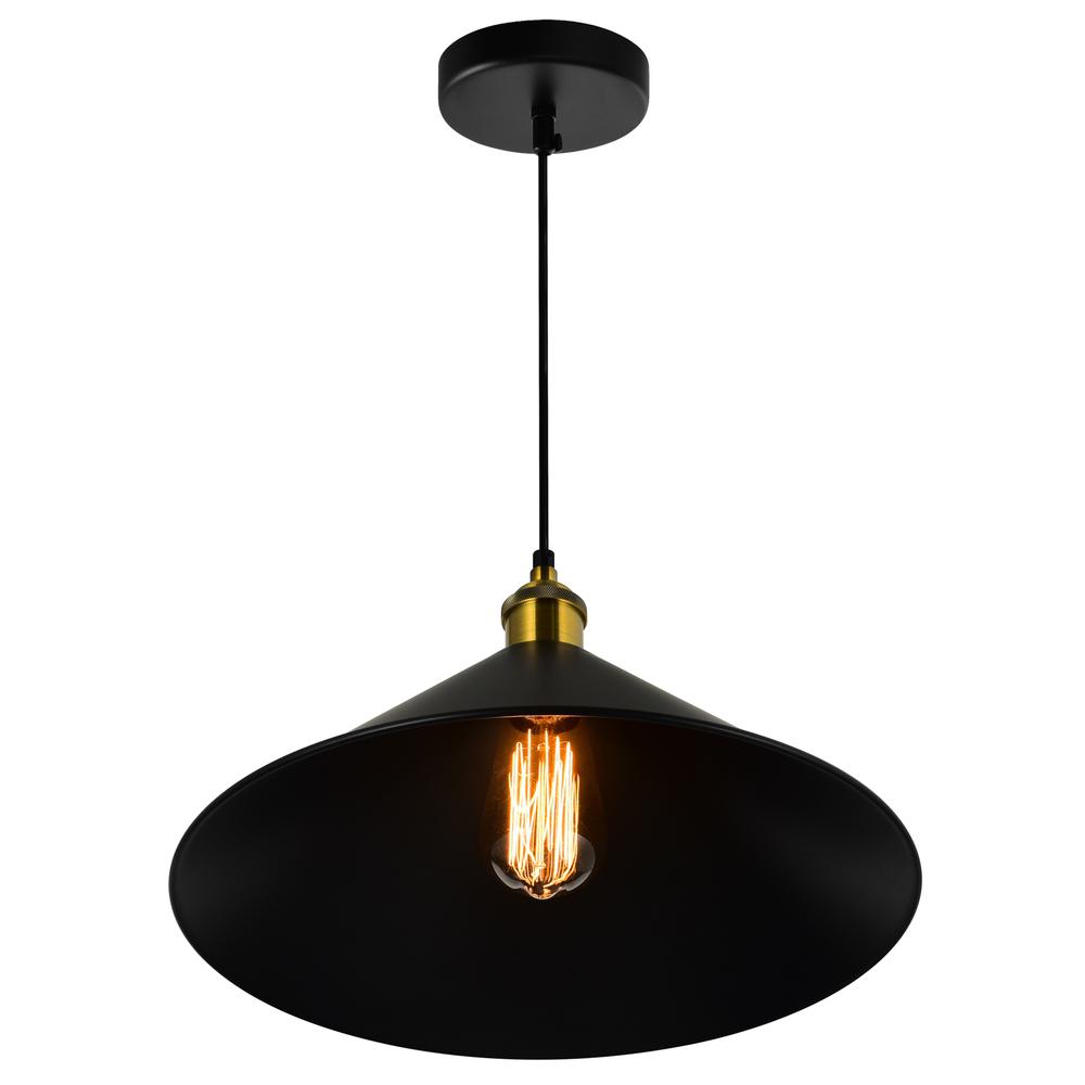 Brave 1 Light Black Mini Pendant. Picture 4