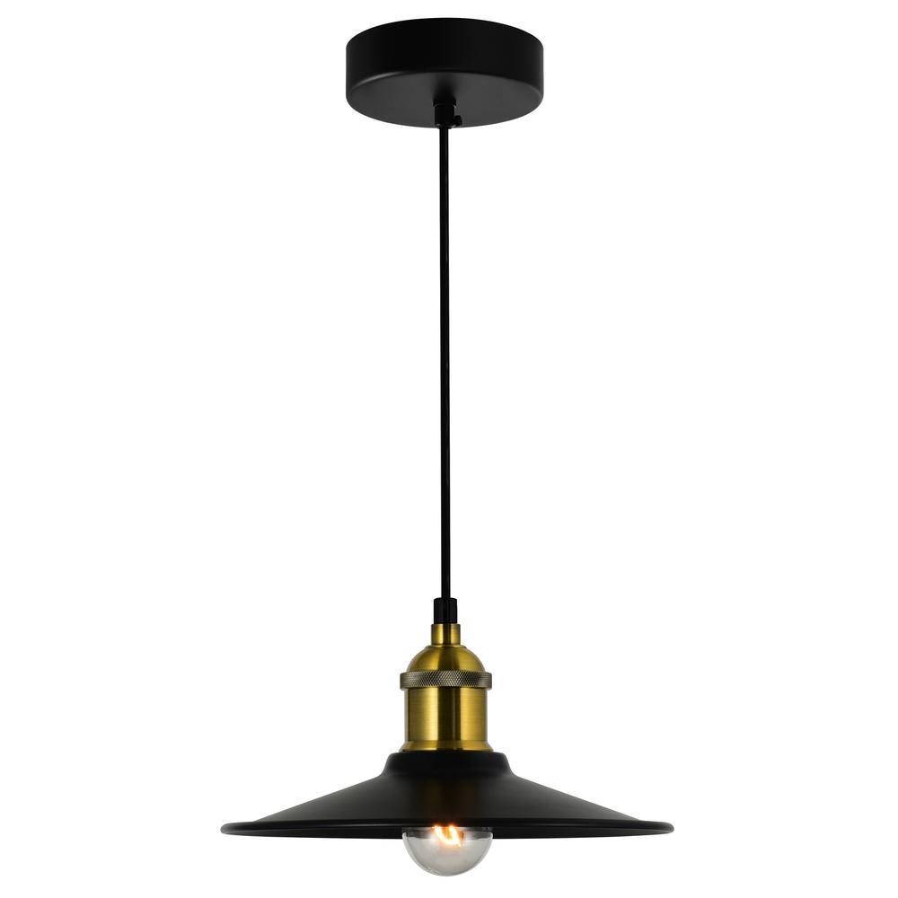 Brave 1 Light Black Mini Pendant. Picture 1