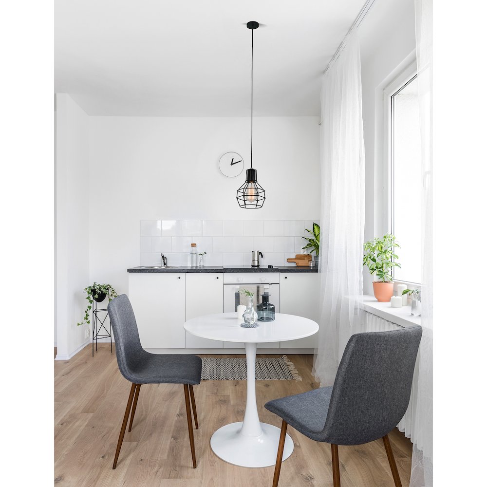 Secure 1 Light Down Mini Pendant With Black Finish. Picture 7