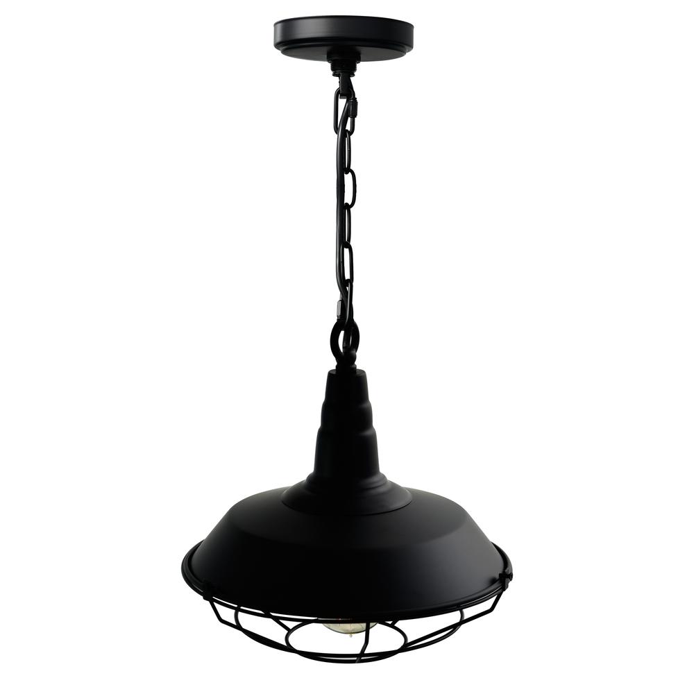 Morgan 1 Light Down Mini Pendant With Black Finish. Picture 4