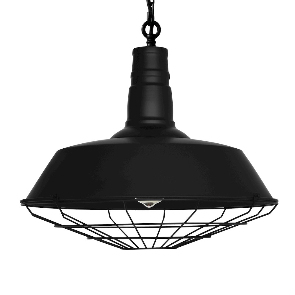 Morgan 1 Light Down Pendant With Black Finish. Picture 2
