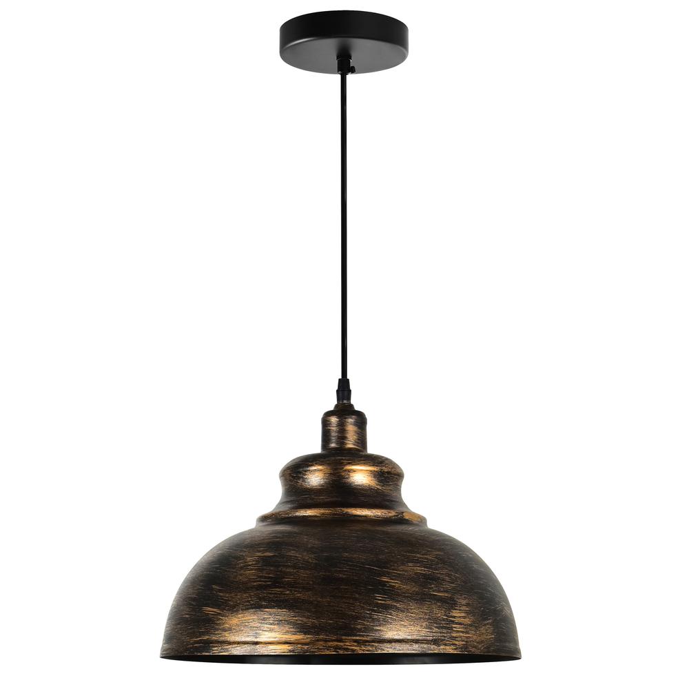 Vogel 1 Light Down Pendant With Antique Copper Finish. Picture 1