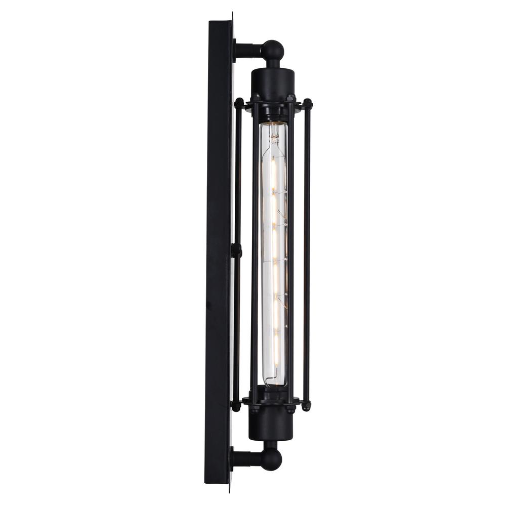 Kiera 1 Light Wall Sconce With Black Finish. Picture 3