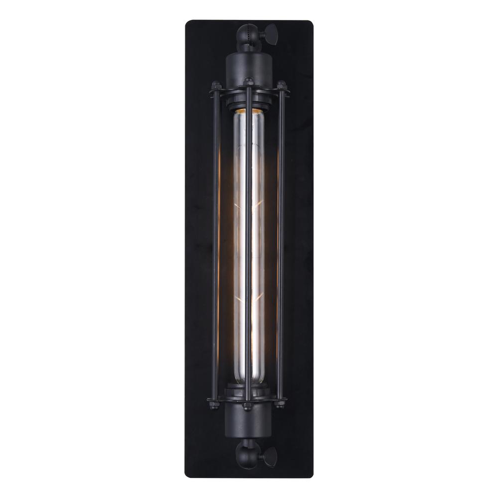 Kiera 1 Light Wall Sconce With Black Finish. Picture 4
