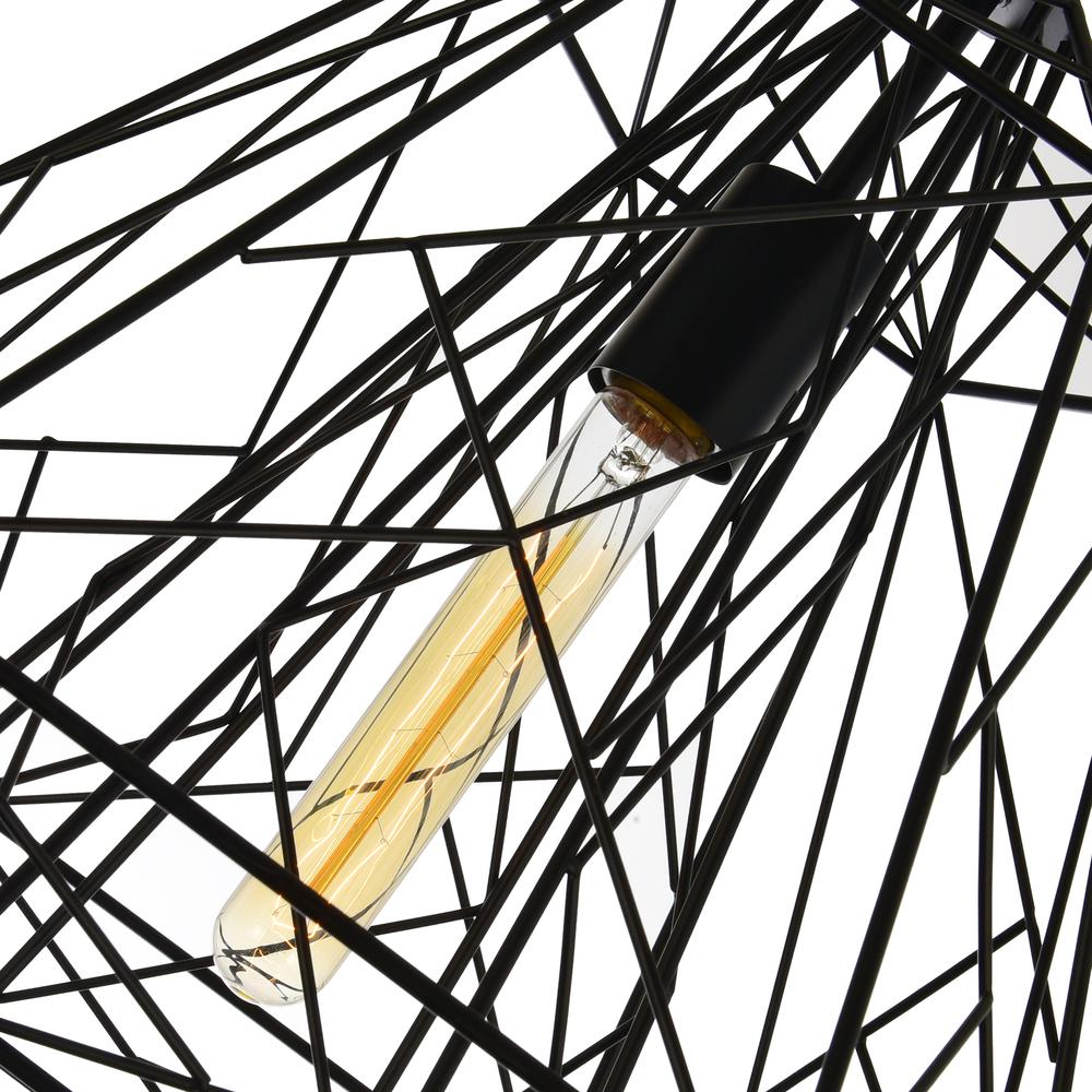 Bagheera 1 Light Down Pendant With Black Finish. Picture 4