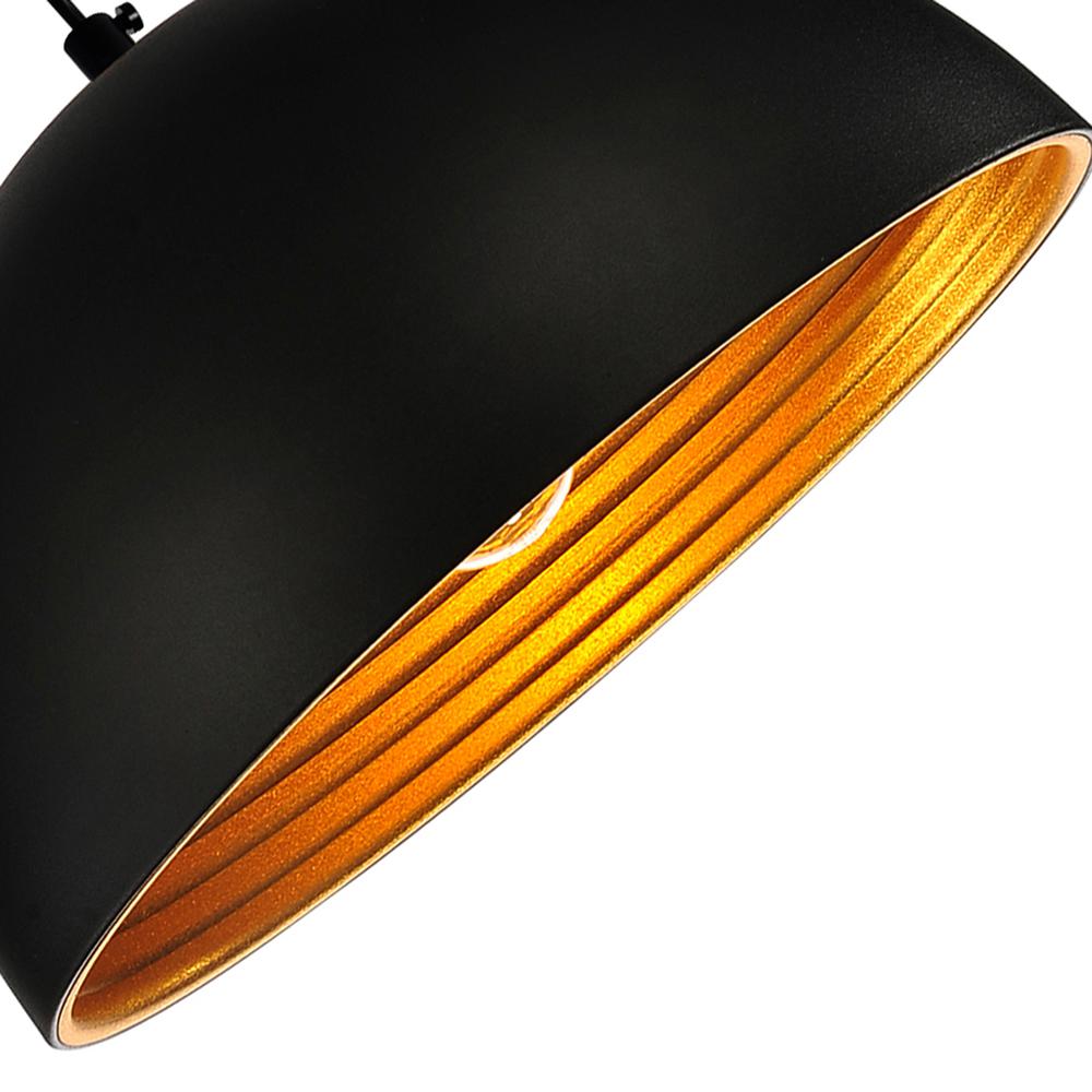 Modest 1 Light Down Mini Pendant With Black Finish. Picture 4