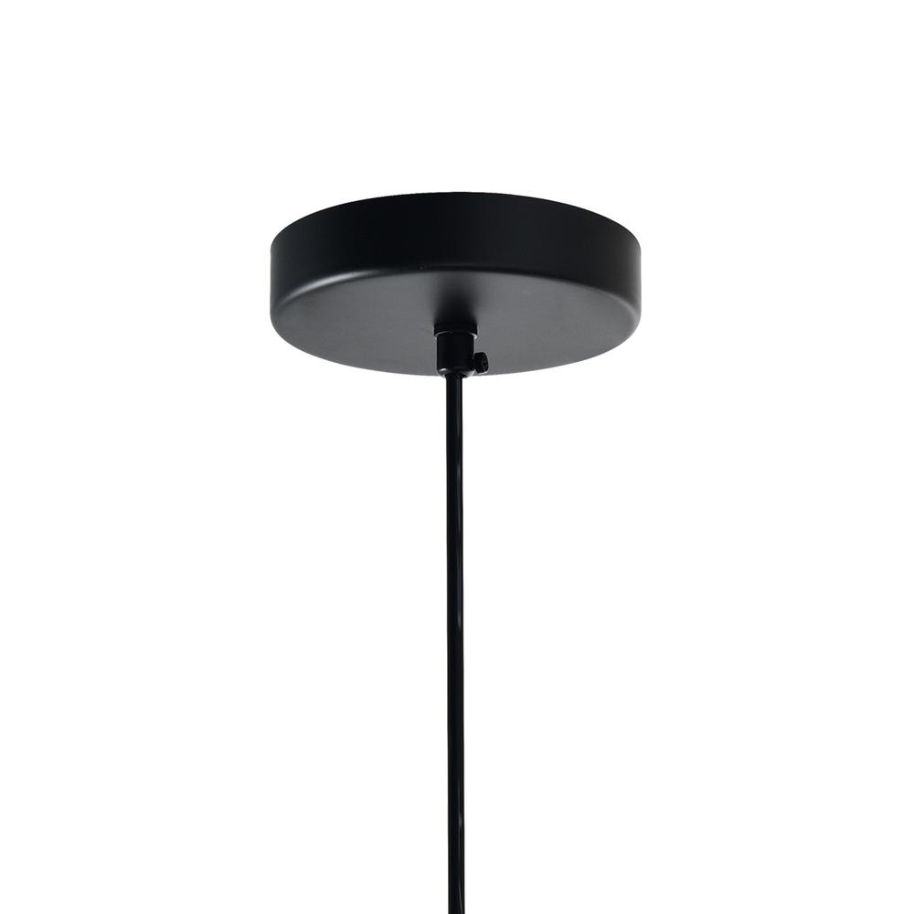 Modest 1 Light Down Mini Pendant With Black Finish. Picture 5