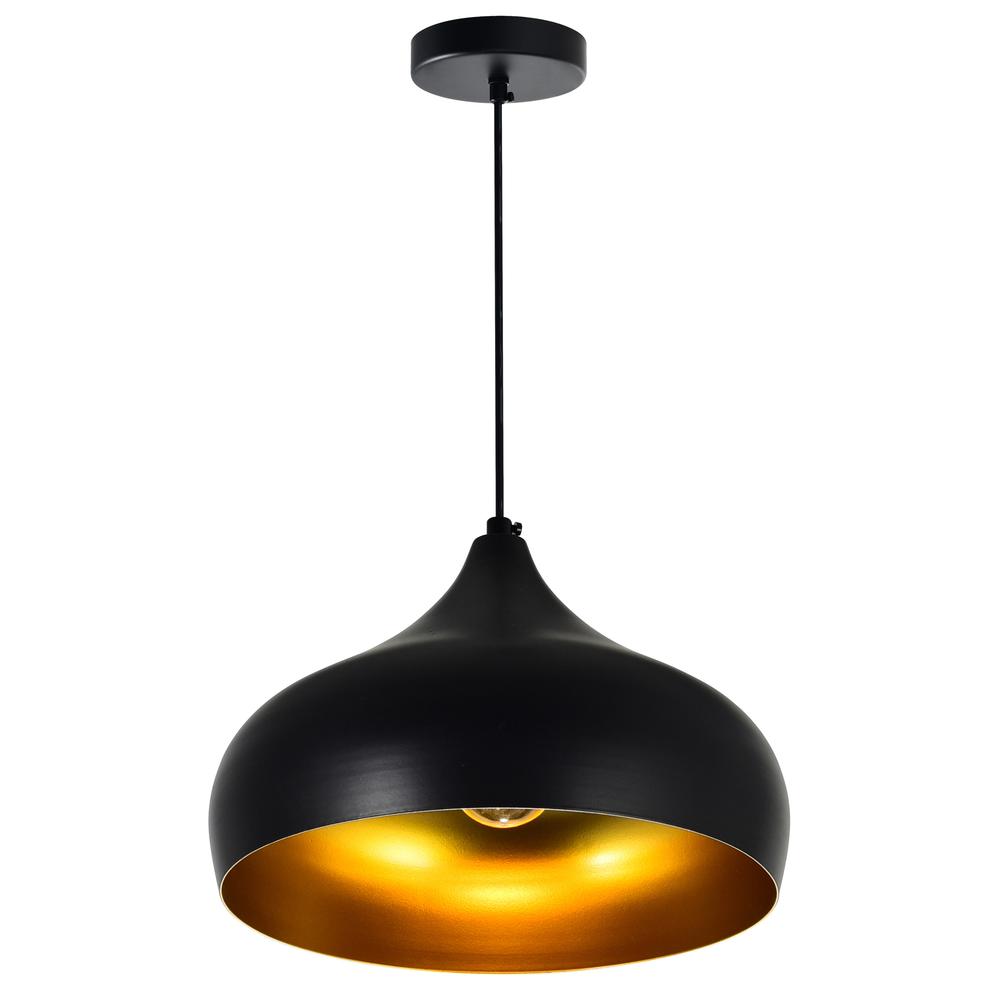 Dynamic 1 Light Down Pendant With Black Finish. Picture 2