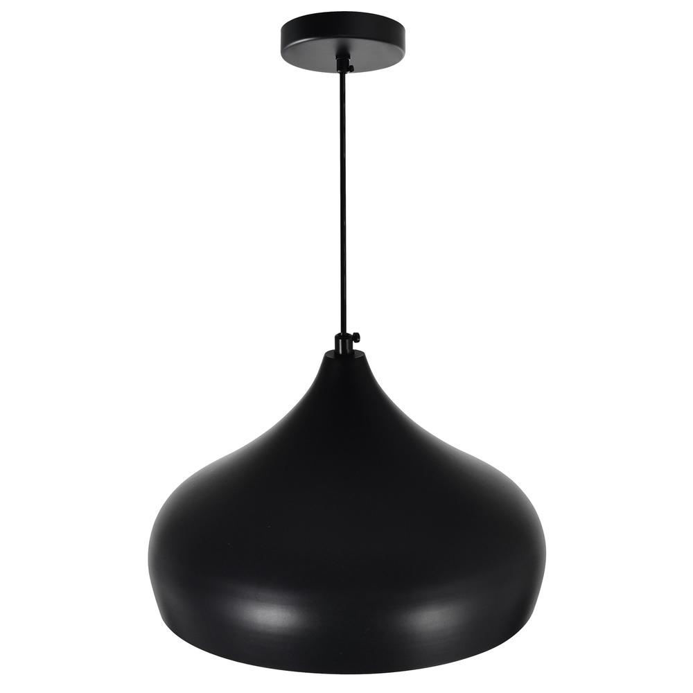 Dynamic 1 Light Down Pendant With Black Finish. Picture 3