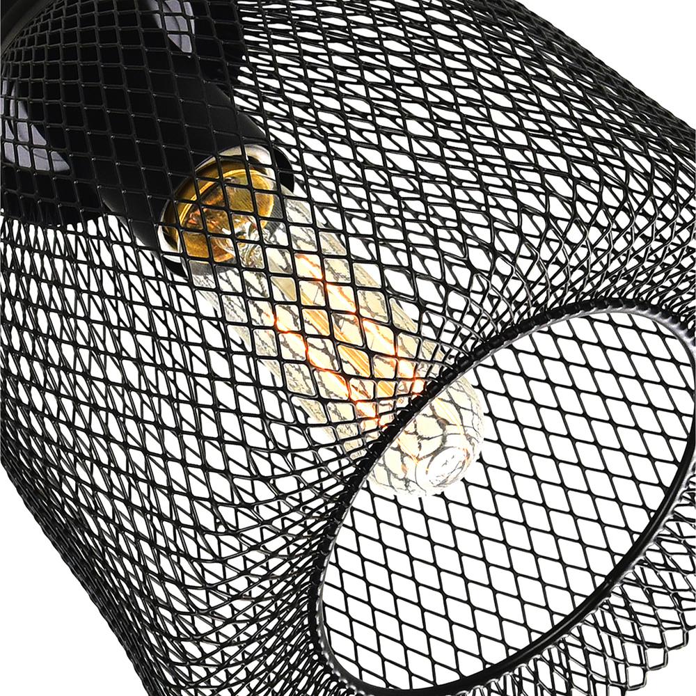 Drea 1 Light Down Mini Pendant With Black Finish. Picture 5