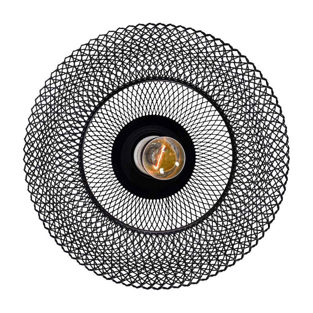 Drea 1 Light Down Mini Pendant With Black Finish. Picture 9