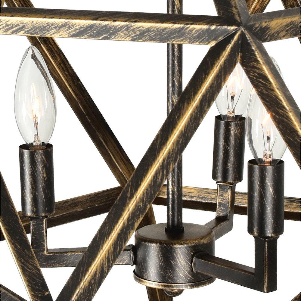 Amazon 3 Light Up Pendant With Antique forged copper Finish. Picture 6