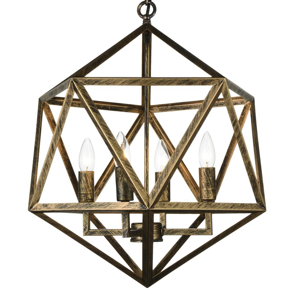 Amazon 4 Light Up Pendant With Antique forged copper Finish. Picture 2