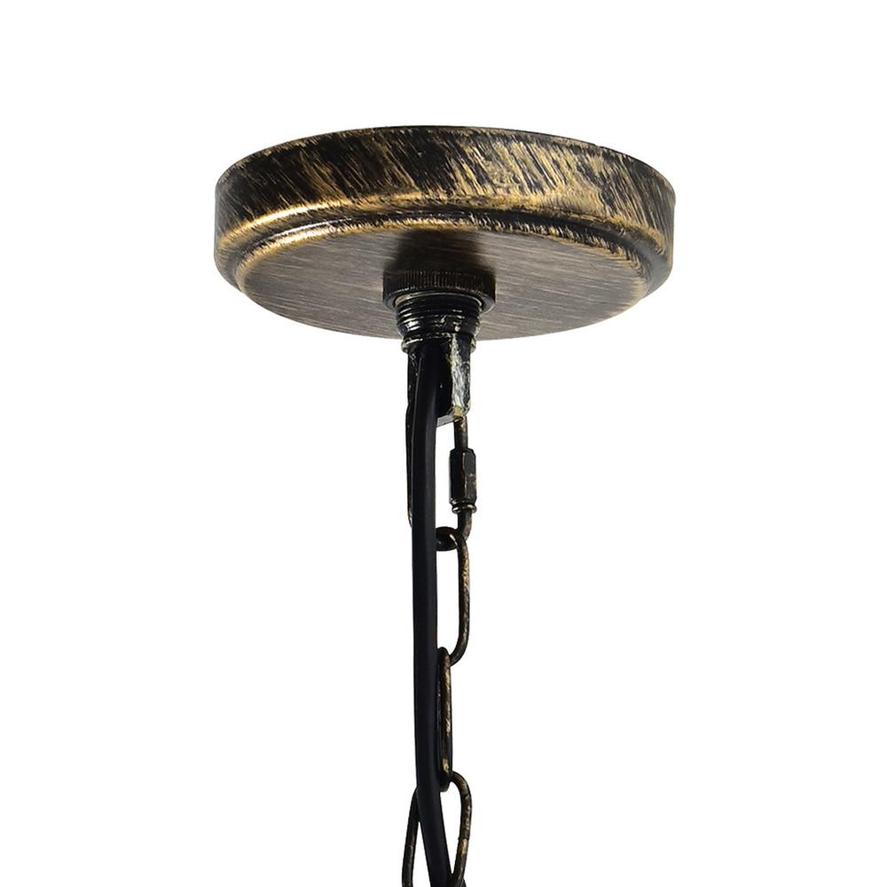 Amazon 4 Light Up Pendant With Antique forged copper Finish. Picture 5