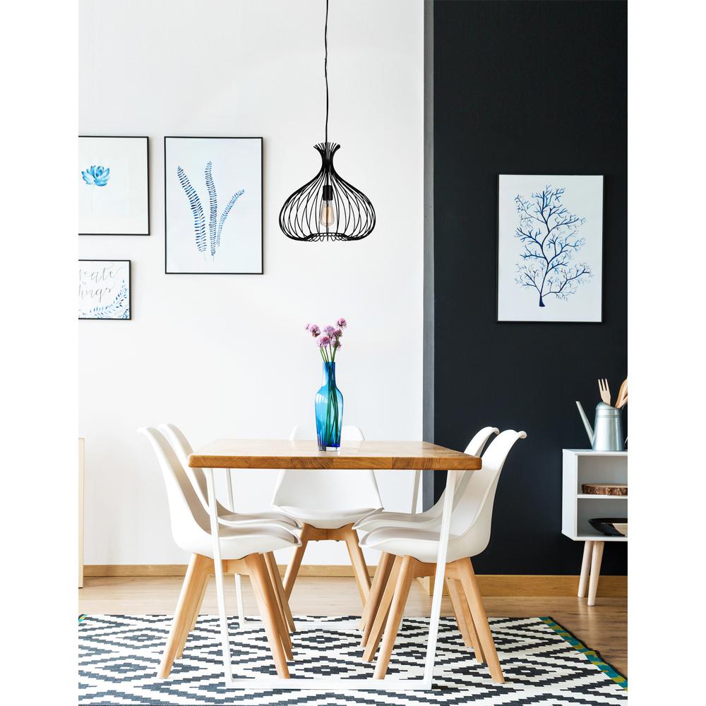 Darleen 1 Light Down Pendant With Black Finish. Picture 2