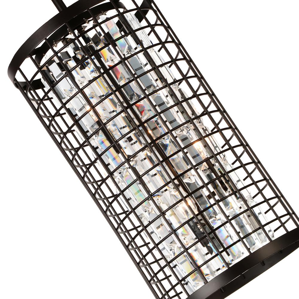 Meghna 4 Light Up Chandelier With Brown Finish. Picture 3