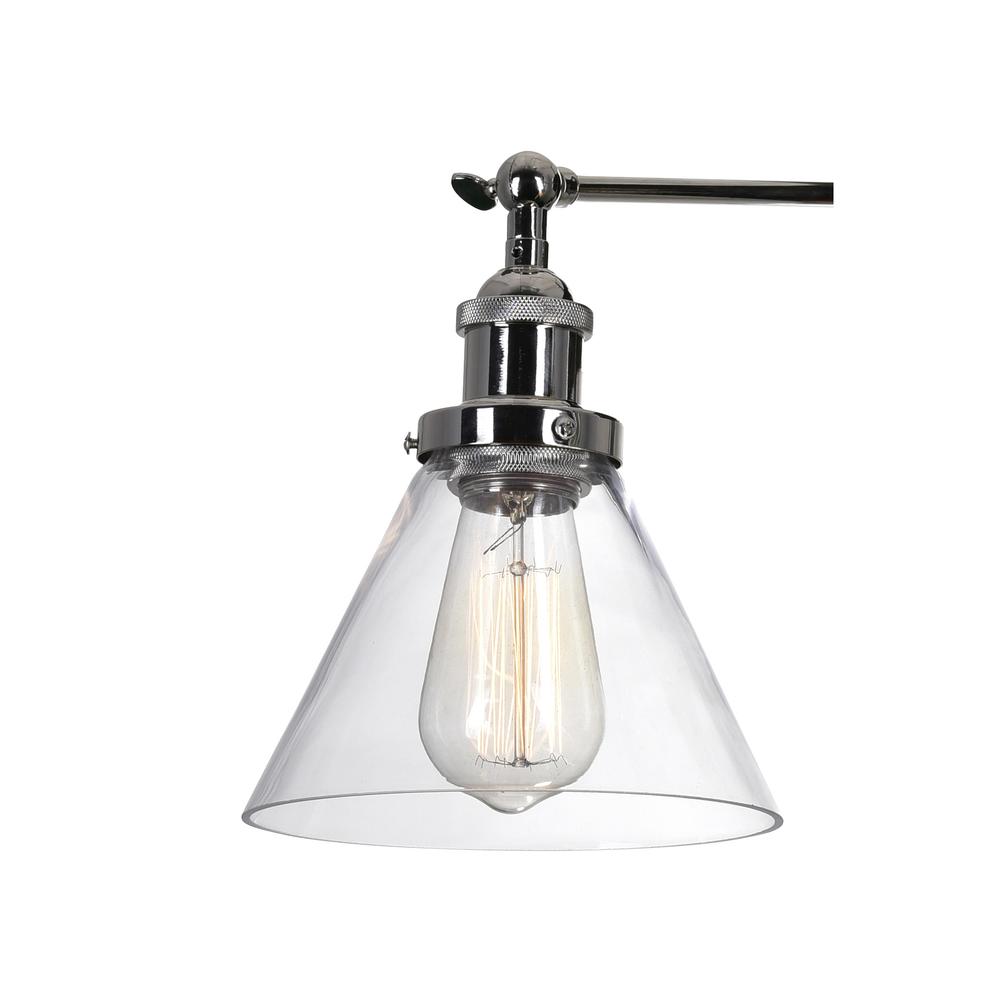 Eustis 2 Light Wall Sconce With Polished Nickel Finish. Picture 3