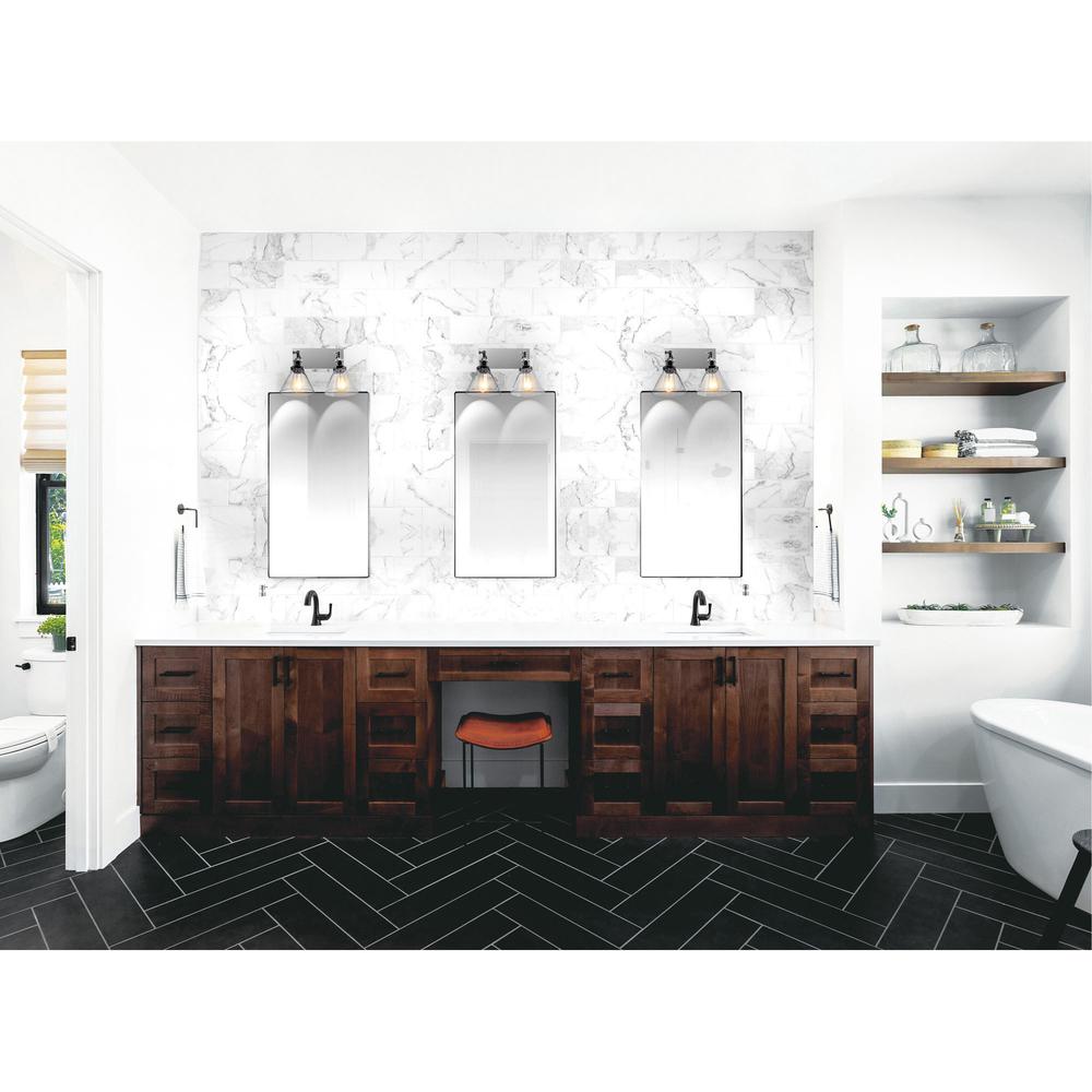 Eustis 2 Light Wall Sconce With Polished Nickel Finish. Picture 4