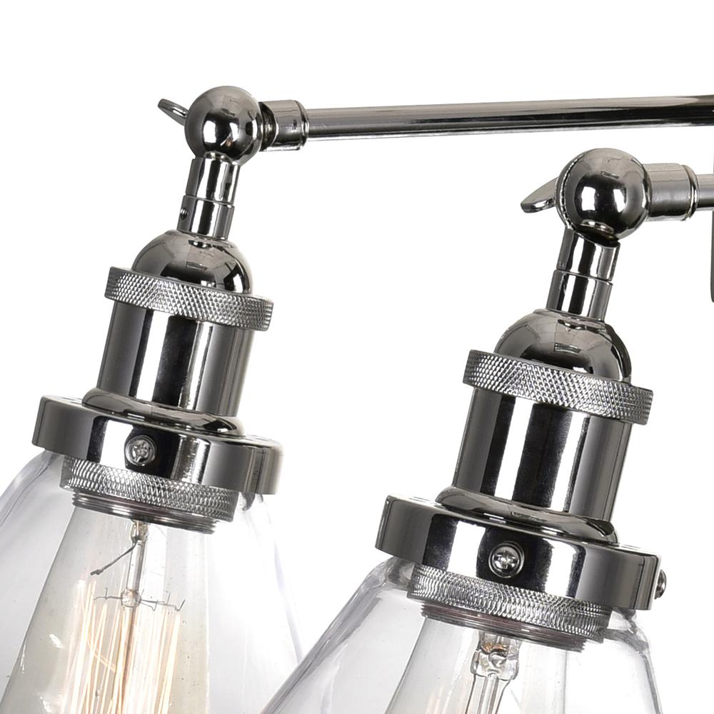 Eustis 3 Light Wall Sconce With Polished Nickel Finish. Picture 3
