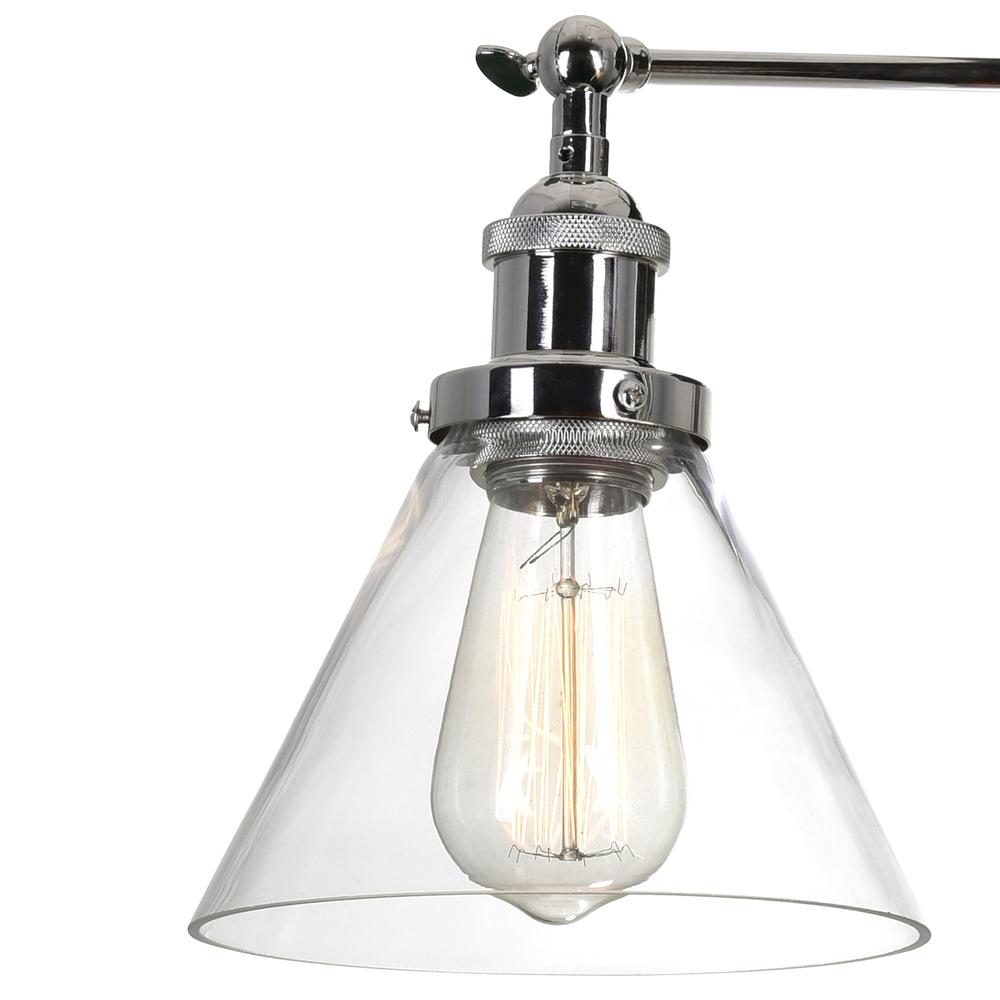 Eustis 3 Light Wall Sconce With Polished Nickel Finish. Picture 4