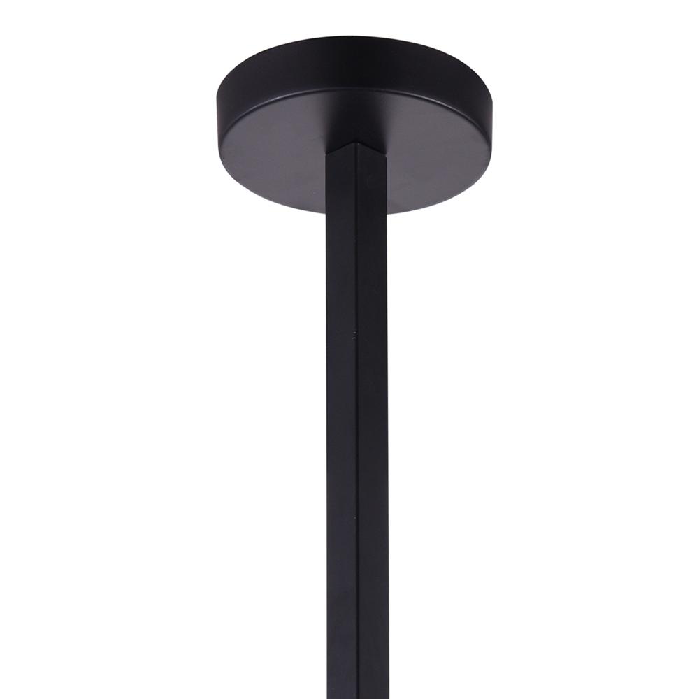 Strum 1 Light Down Pendant With Black Finish. Picture 4