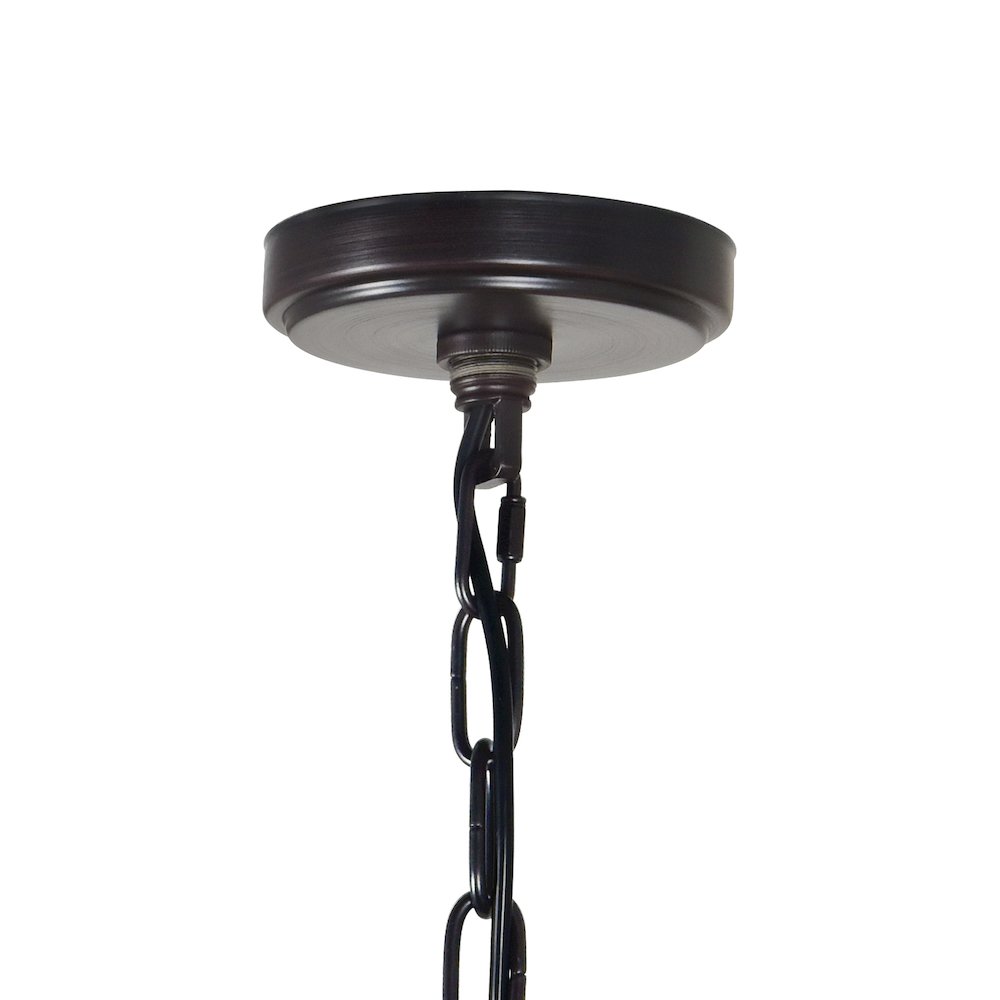 Desire 12 Light Drum Shade Chandelier With Oil Rubbed Bronze Finish. Picture 6