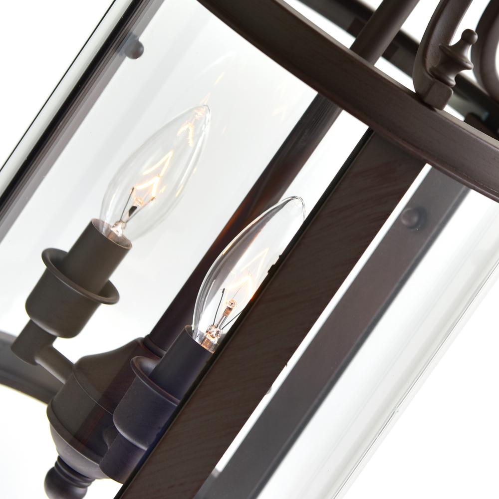 Desire 3 Light Drum Shade Mini Pendant With Oil Rubbed Bronze Finish. Picture 6