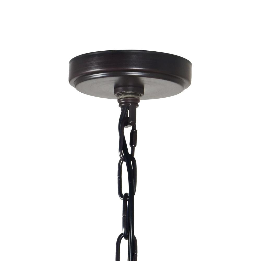 Desire 3 Light Drum Shade Mini Pendant With Oil Rubbed Bronze Finish. Picture 7