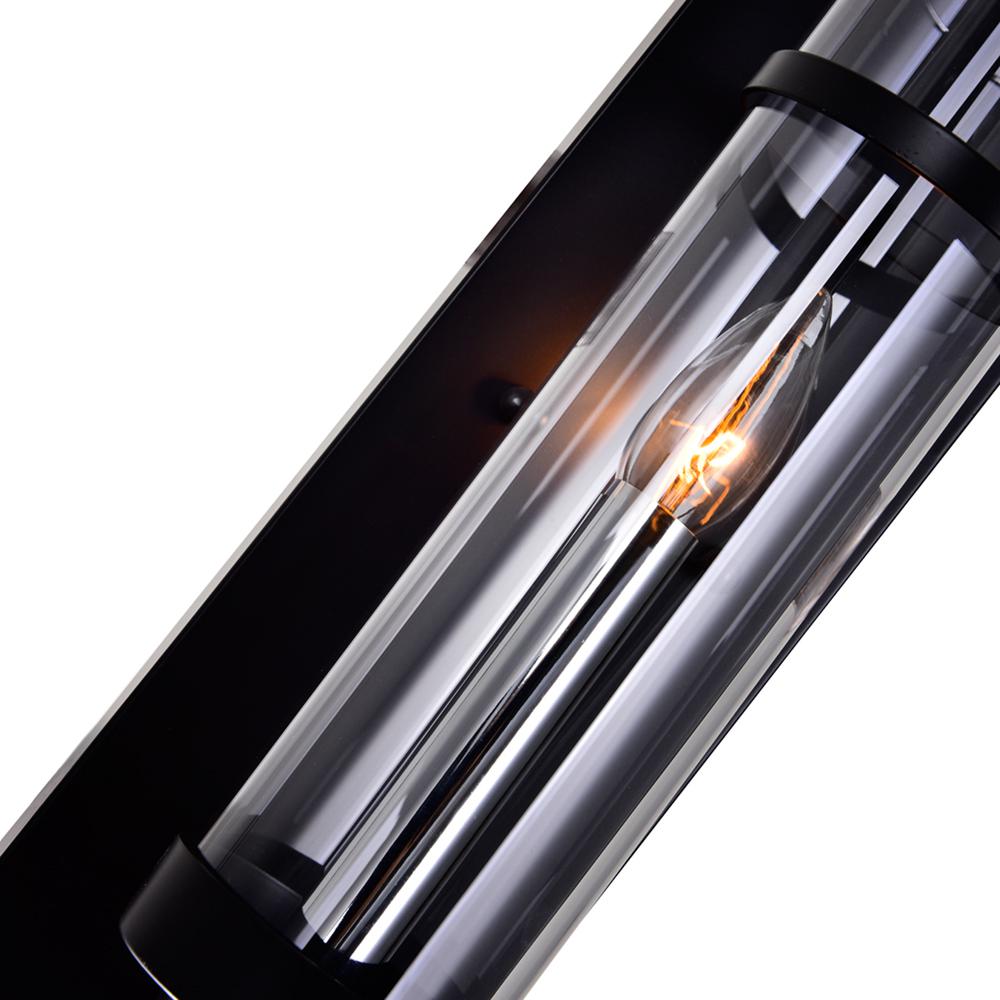 Sierra 1 Light Wall Sconce With Black Finish. Picture 5