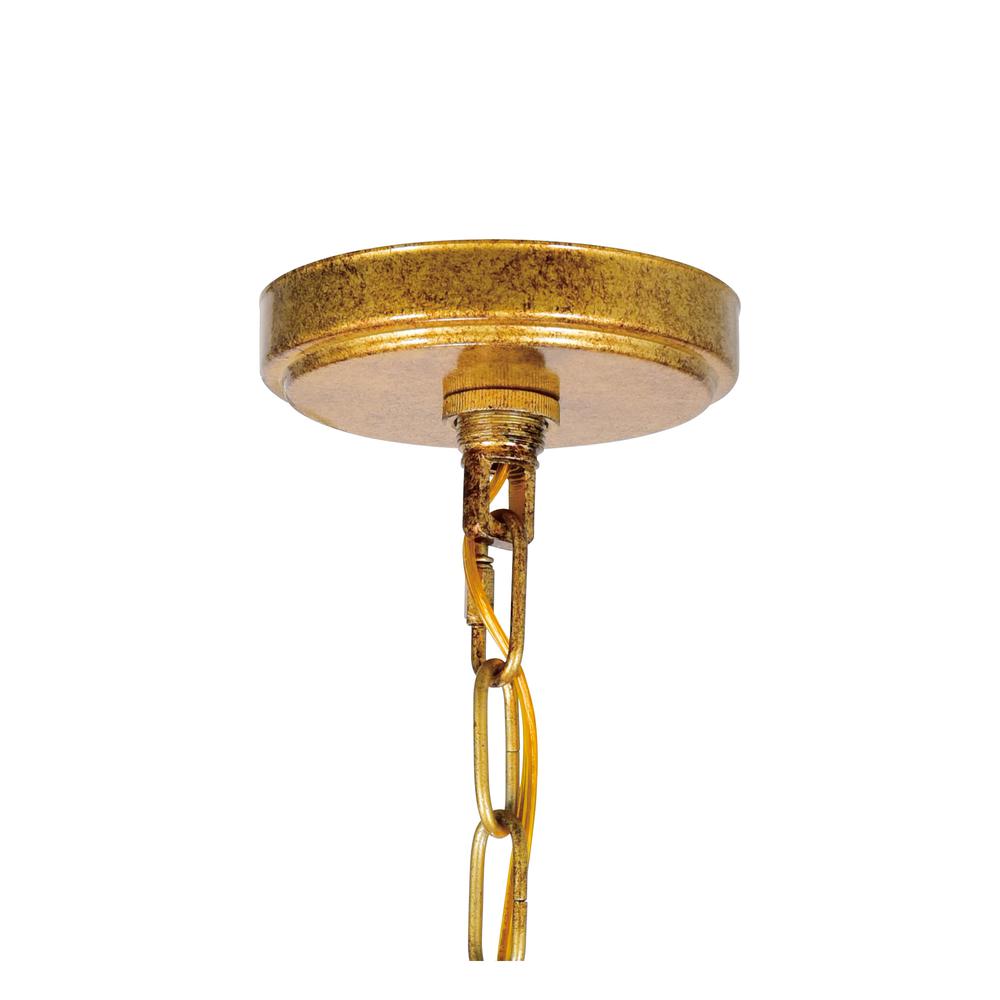 Electra 6 Light Up Chandelier With Oxidized Bronze Finish. Picture 3