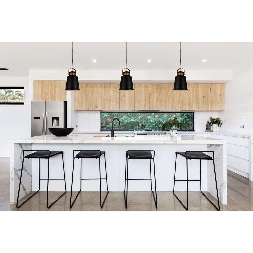 Elisa 1 Light Down Pendant With Black Finish. Picture 7