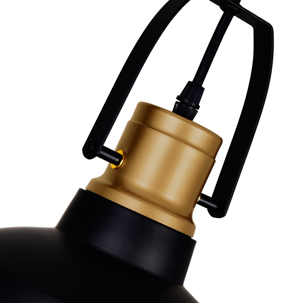 Elisa 1 Light Down Pendant With Black Finish. Picture 4