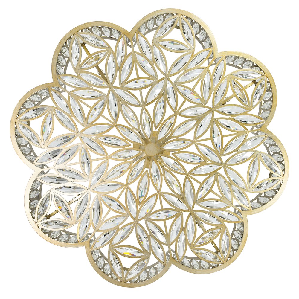 Nova 8 Light Chandelier With Champagne Finish. Picture 5