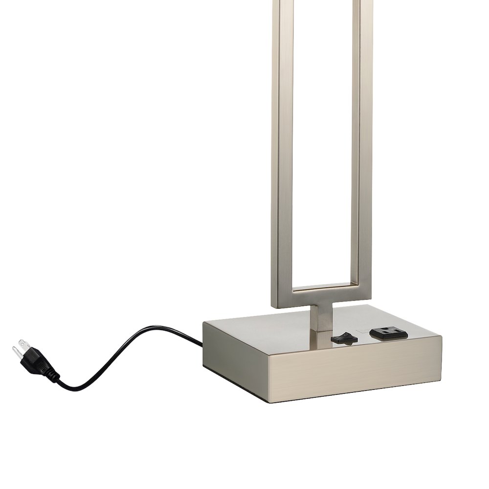 Torren 1 Light Table Lamp With Satin Nickel Finish. Picture 5