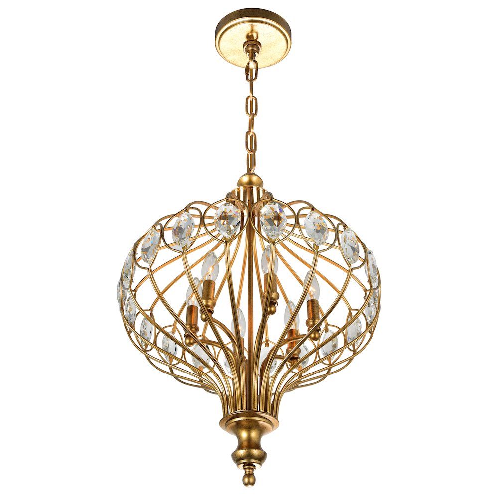 Altair 6 Light Chandelier With Antique Bronze Finish. Picture 2
