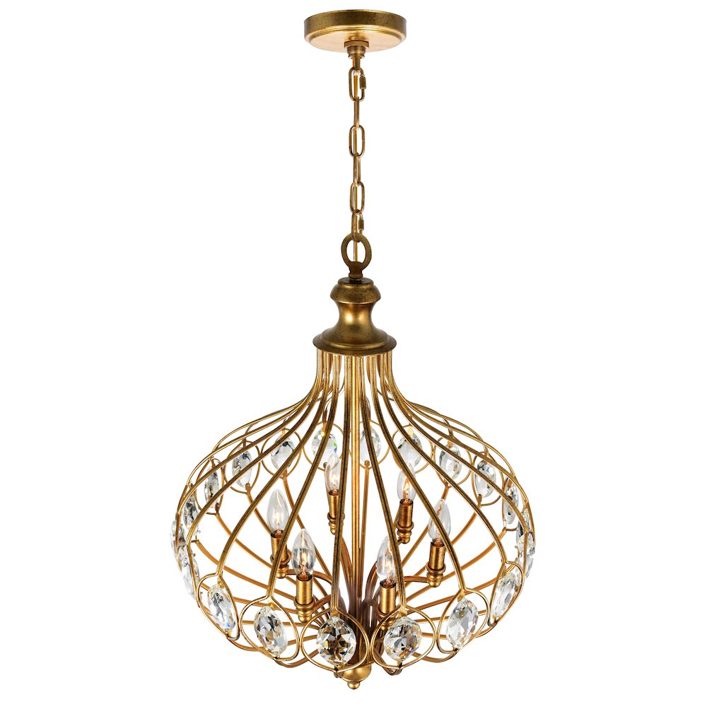 Altair 6 Light Chandelier With Antique Bronze Finish. Picture 3