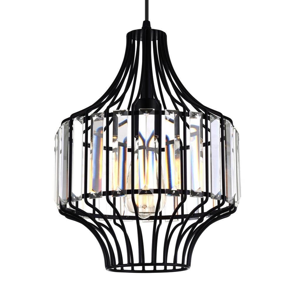 Alethia 1 Light Down Pendant With Black Finish. Picture 4