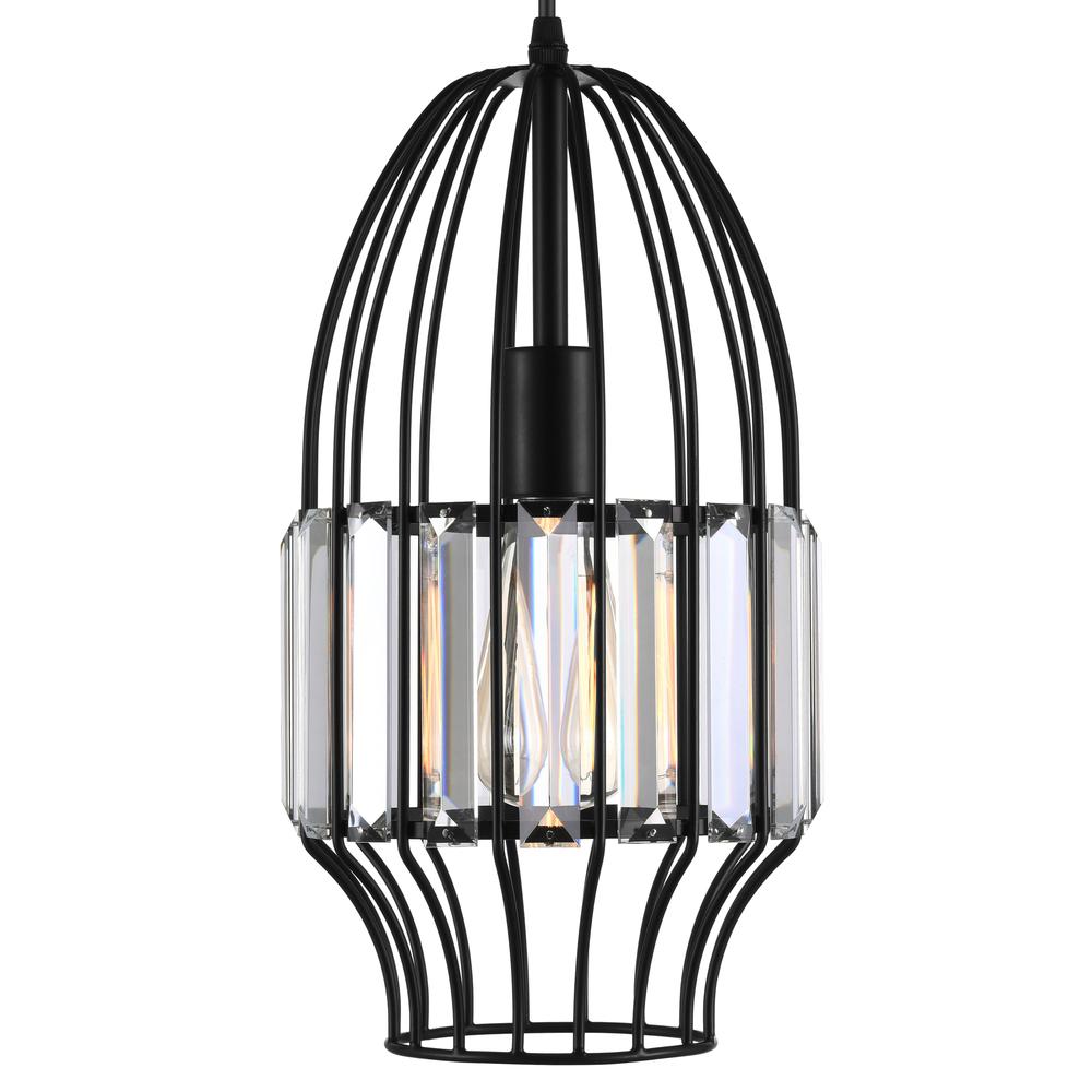 Alethia 1 Light Down Mini Pendant With Black Finish. Picture 2