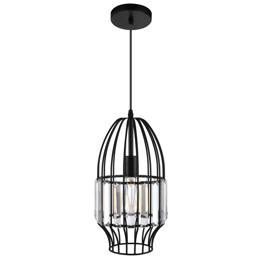 Alethia 1 Light Down Mini Pendant With Black Finish. Picture 3