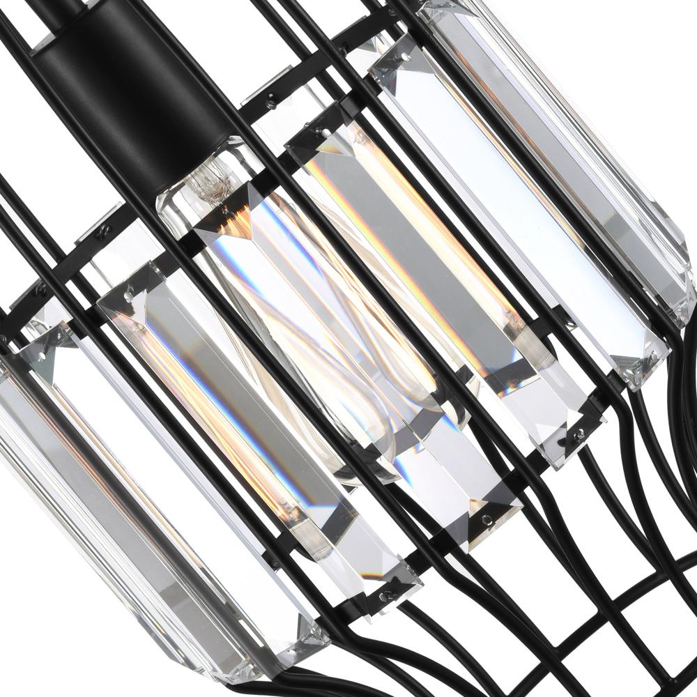 Alethia 1 Light Down Mini Pendant With Black Finish. Picture 4