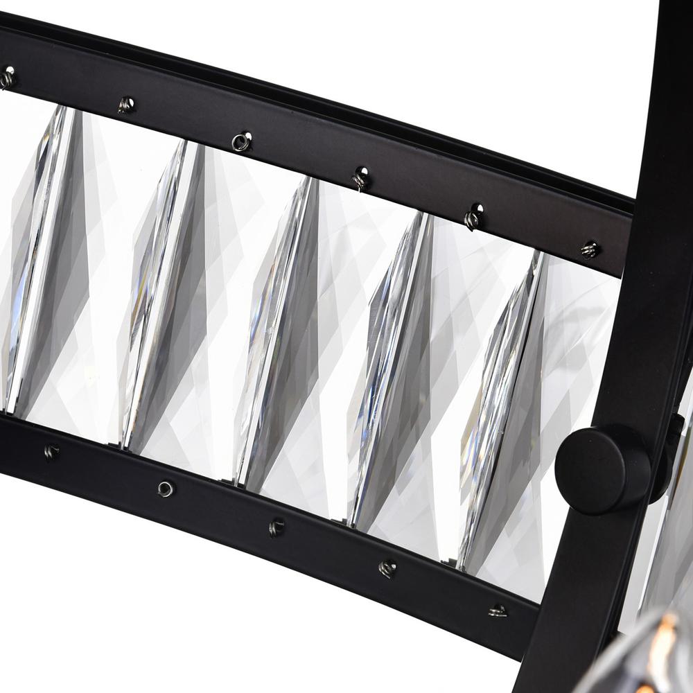 Arkansas 6 Light Chandelier With Black Finish. Picture 7