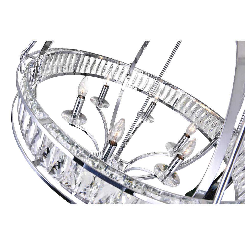 Arkansas 6 Light Chandelier With Chrome Finish. Picture 2