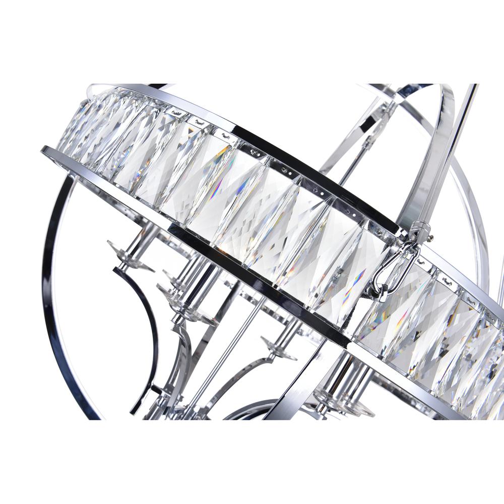 Arkansas 6 Light Chandelier With Chrome Finish. Picture 3