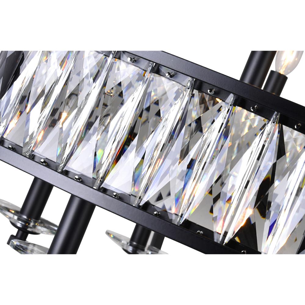 Arkansas 12 Light Chandelier With Black Finish. Picture 4