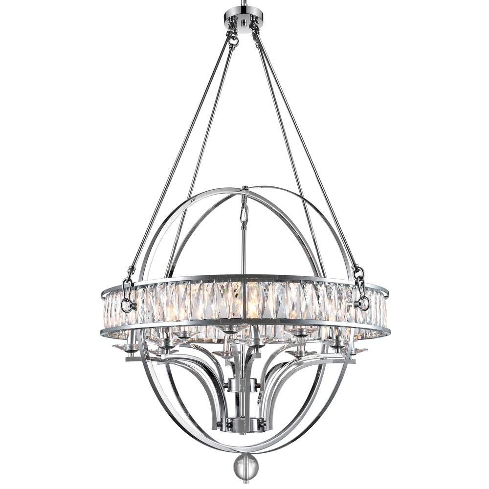 Arkansas 12 Light Chandelier With Chrome Finish. Picture 2