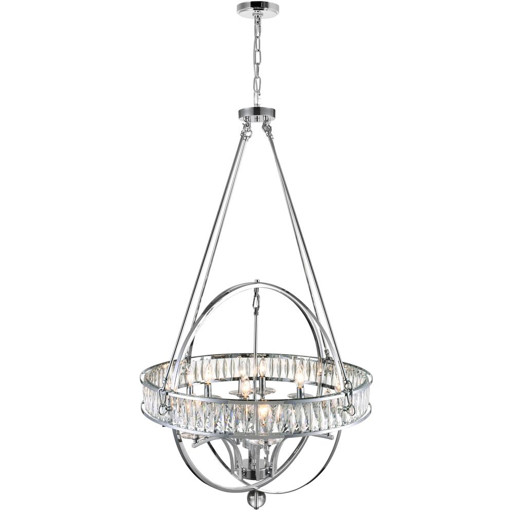 Arkansas 12 Light Chandelier With Chrome Finish. Picture 3