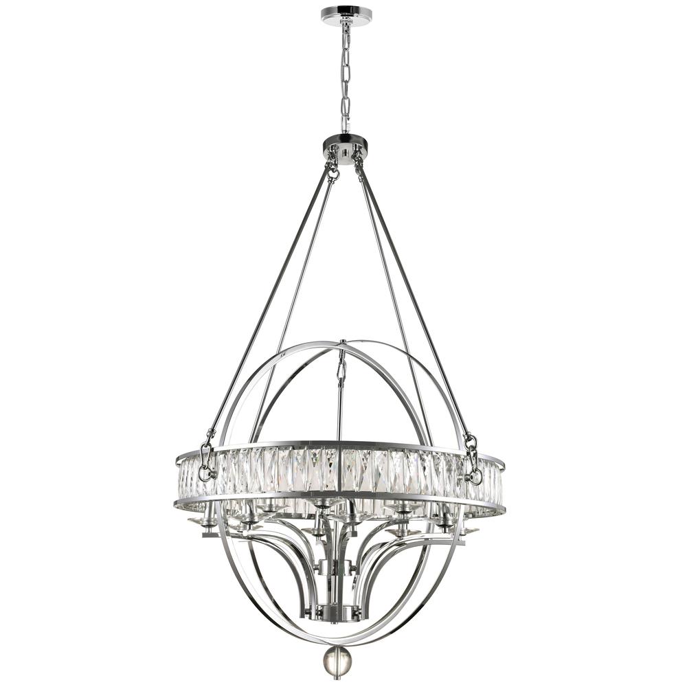 Arkansas 12 Light Chandelier With Chrome Finish. Picture 6