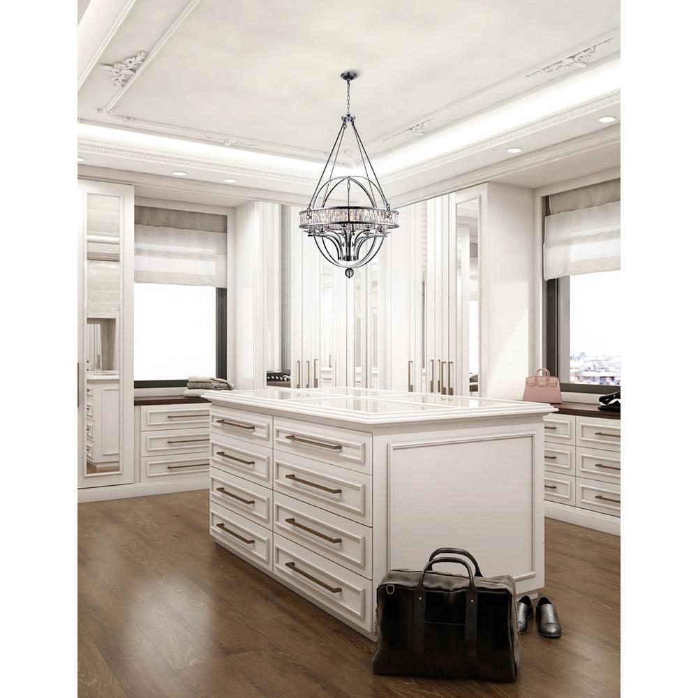 Arkansas 12 Light Chandelier With Chrome Finish. Picture 7