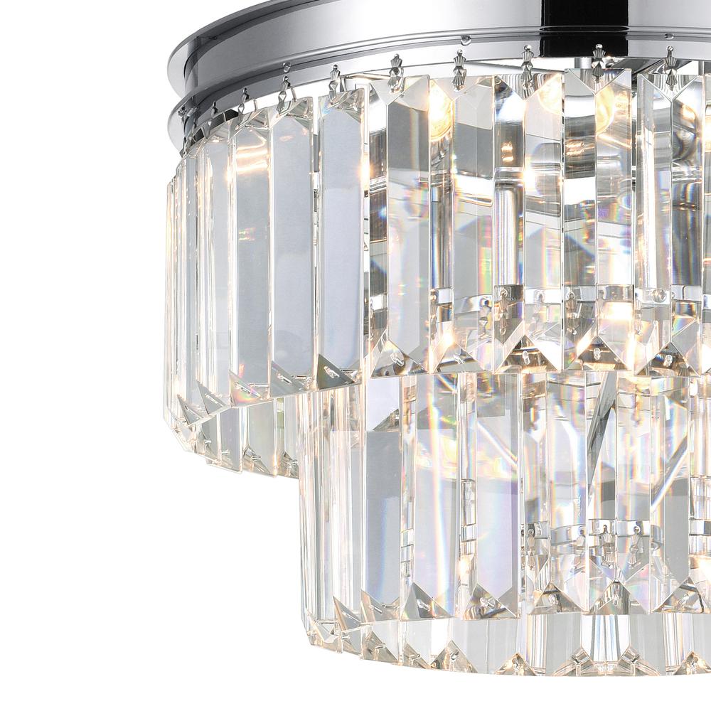 Weiss 5 Light Down Mini Chandelier With Chrome Finish. Picture 3